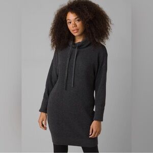 Prana sweater cowl neck dress sz S